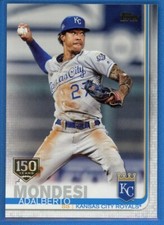 2019 Topps Series 1 150th Anniversary Gold Stamp #22 Adalberto Mondesi Royals