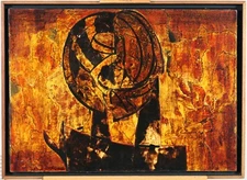 David Porter (1912-2005) American Oil/Canvas Vintage 1962 Abstract Expressionist