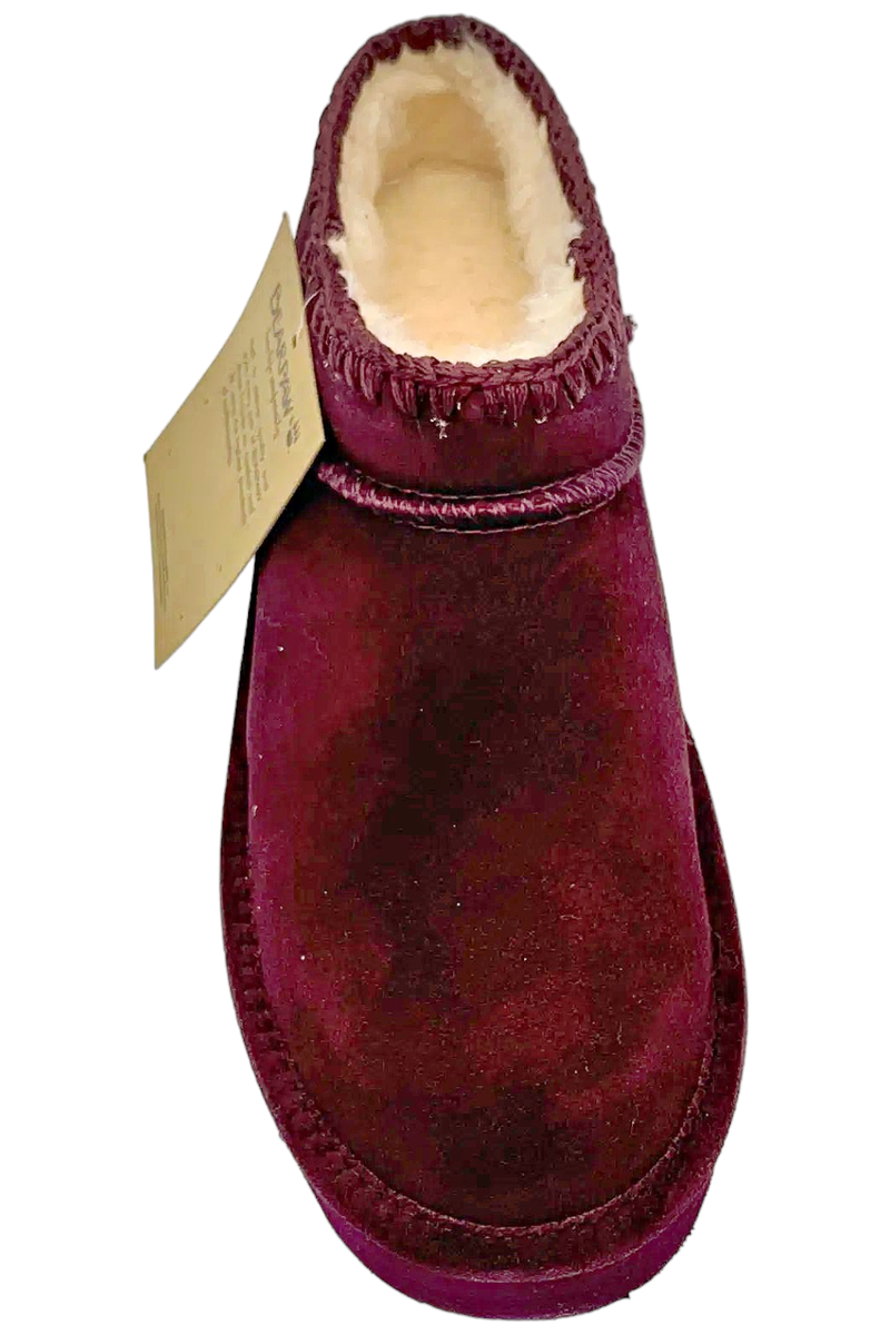 バイ・アンド・バイ BEARPAW Women's Lana Crochet Suede Ankle Bootie Eggplant | eBay
