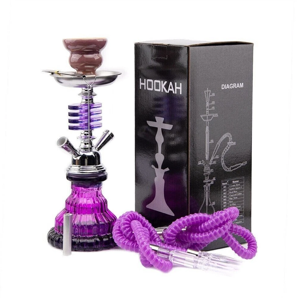 Handmade Traditional Collectible Gift Premium 2 Hose Shisha Hookah Complete Set - image 2 of 4