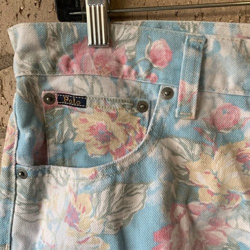Polo Ralph Lauren Damen Denim Shorts Blumen Gr. 32 The Crosby Relaxed Distressed - Bild 6 von 16