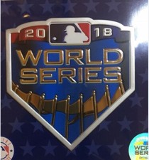 2018 OFFICIAL MLB WORLD SERIES EMBLEM PATCH BOSTON RED SOX LOS ANGELES DODGERS