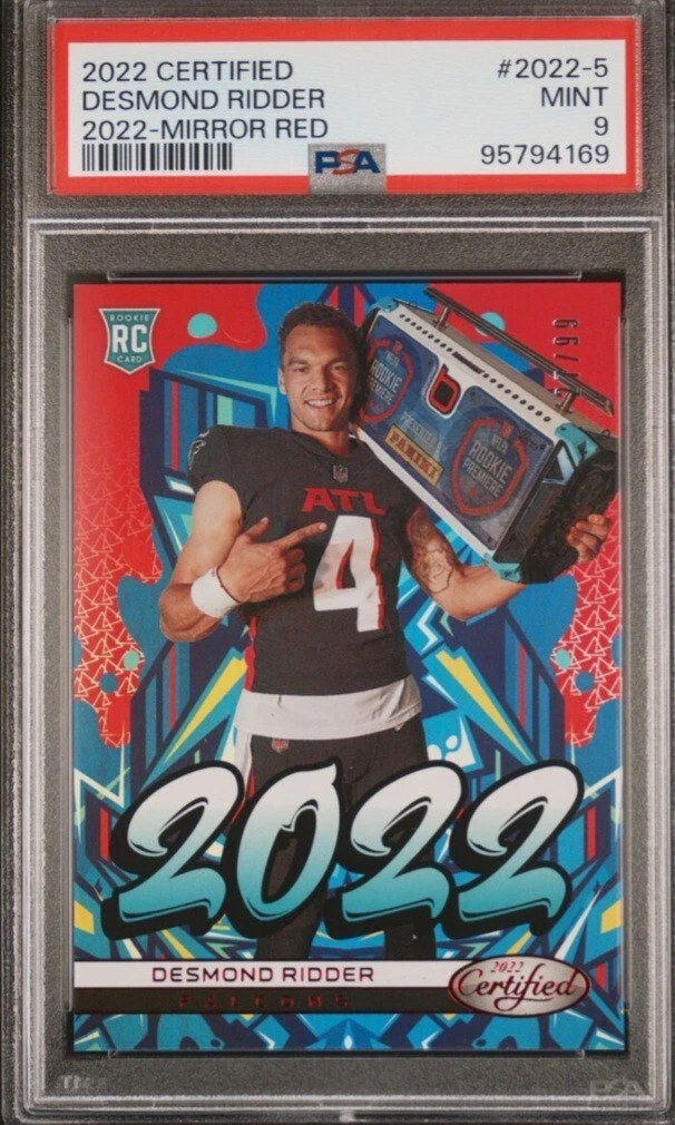 Desmond Ridder Panini Certified 2022 #20225 Mirror Red