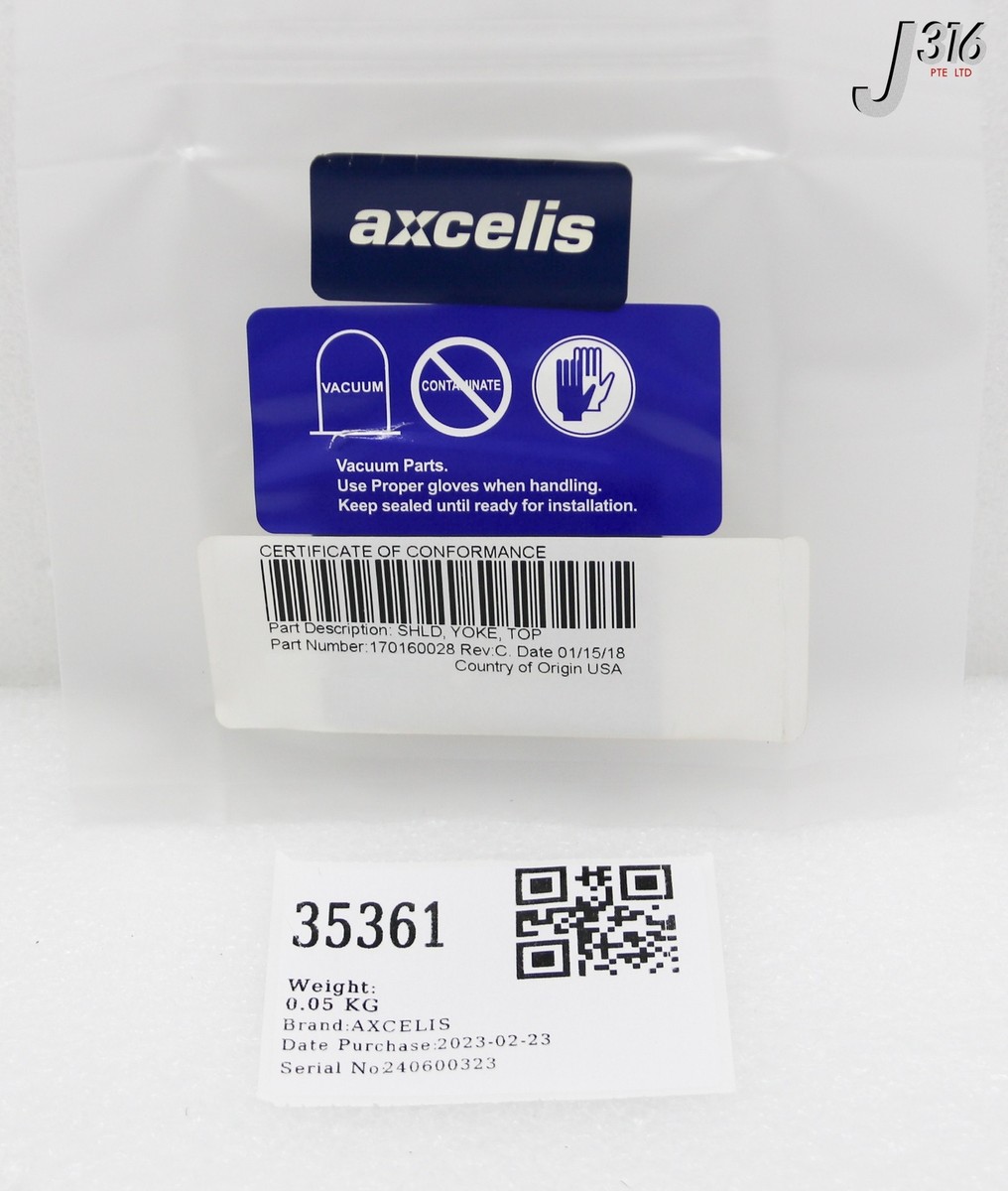 レド 35361 AXCELIS SHLD, YOKE, TOP (NEW) 170160028 | eBay