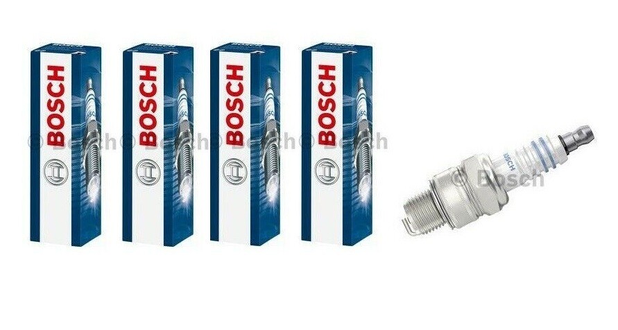 Bougies Bosch 0242245552 avec électrode en nickel pour une combustion optimale du moteur