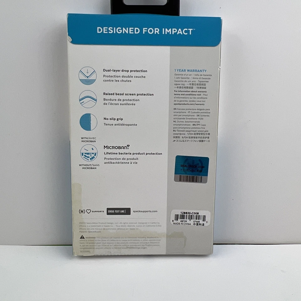 Speck Candy Shell Grip iPhone 11 Pro Case Wisteria Purple/Mykonas Blue ‘19 5.8” - Image 3 of 4