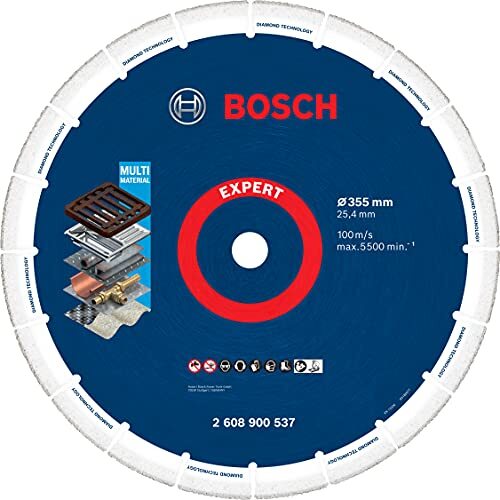 NEW - Bosch Professional 1x Expert Diamond Metal Wheel per Ghisa, Ø 355 mm, Acce