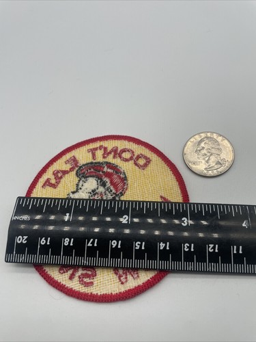 Don’t Eat Yellow Snow Vintage Patch NOS Snowmobile Ski Hot Rat Rod Biker 70s Fun - Picture 3 of 3
