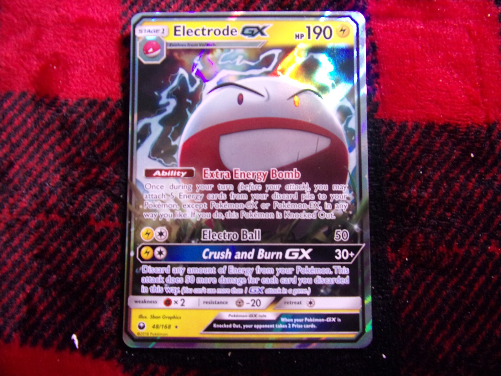 Electrode GX 48/168 Ultra Rare Pokémon Celestial Storm TCG NEAR MINT