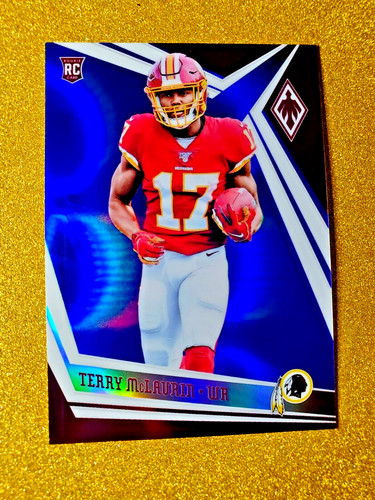 2019 Panini Phoenix Terry McLaurin Rookie Blue Prizm /35 RC Mint Clean #130
