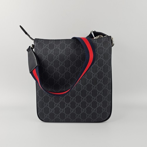 GUCCI GG Black Small $1580 Canvas Messenger Bag New And Authentic - Picture 4 of 10
