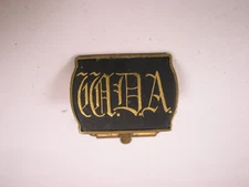 WDA Monogram Initial DAMASCENE SINGLE Vintage Cuff Link replace lost/broken zk45