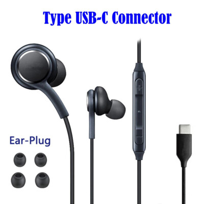 Type USB C Headphones Headsets Earphones EarBuds for Samsung S10