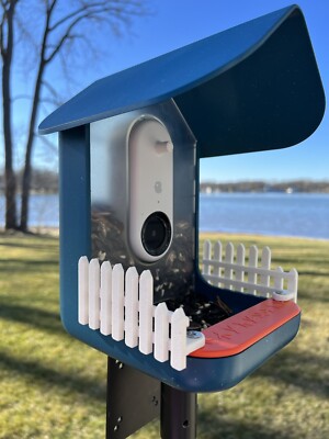 Picket Fence Accessory For Bird Buddy Feeder (White)