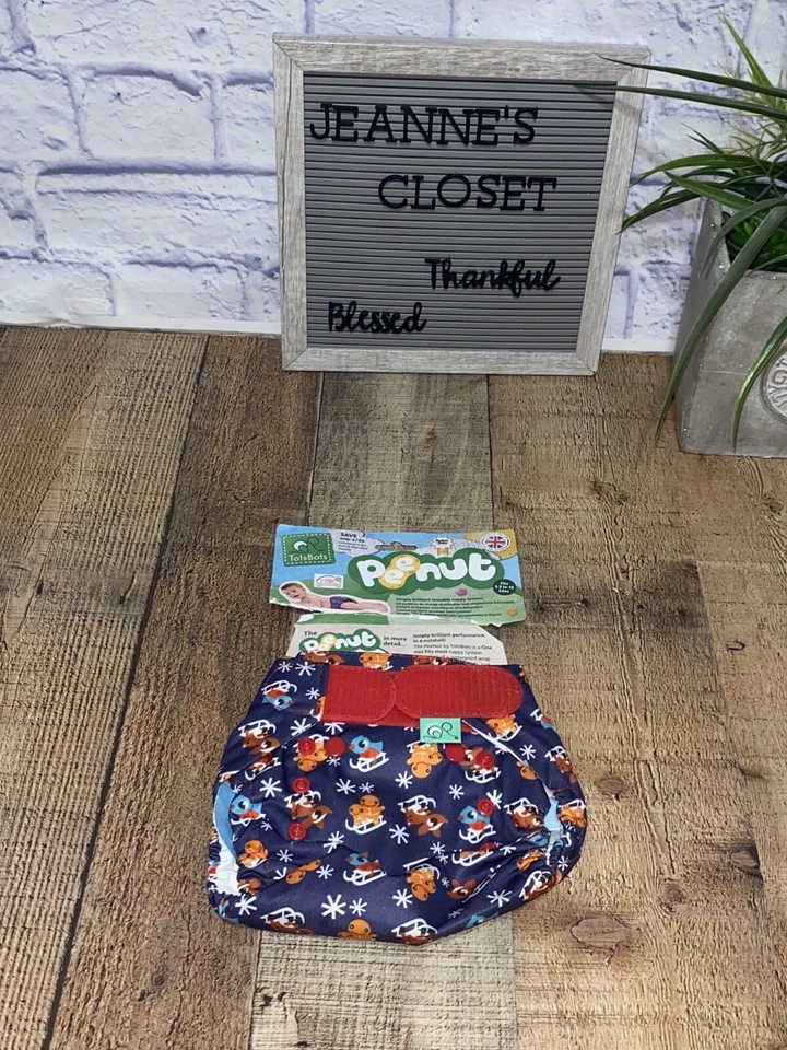 New Peenut Reusable Hybrid Baby Cloth Diaper Shell, Size 1 - Image 2 of 4