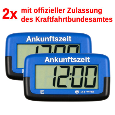 2x Digitale elektronische Parkscheibe Park Micro | Mikro mit offiz. Zulassung