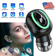 Wireless Mini Earphone Bluetooth Headset Hands-free Call Earbud for Cell Phones