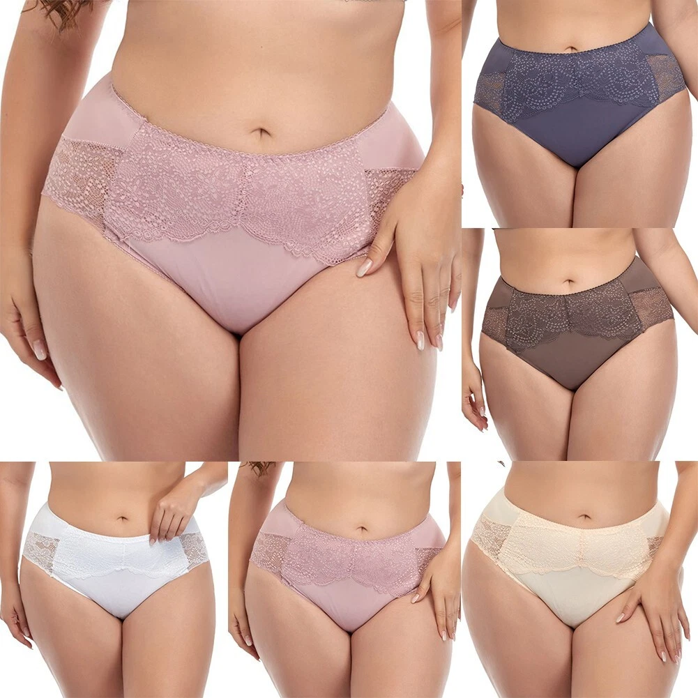 Comfy High Waisted Lace Panties for Plus Size Women Seamless and Sexy  Underwear