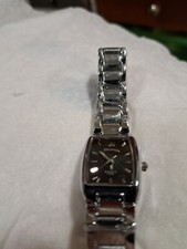 139 New Longbo Watch Silver Colored With A 8" Band That Still Has Plastic On It
