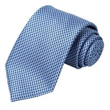 Tie And Pocket Square Solid Color Checkered Ties Blue 2