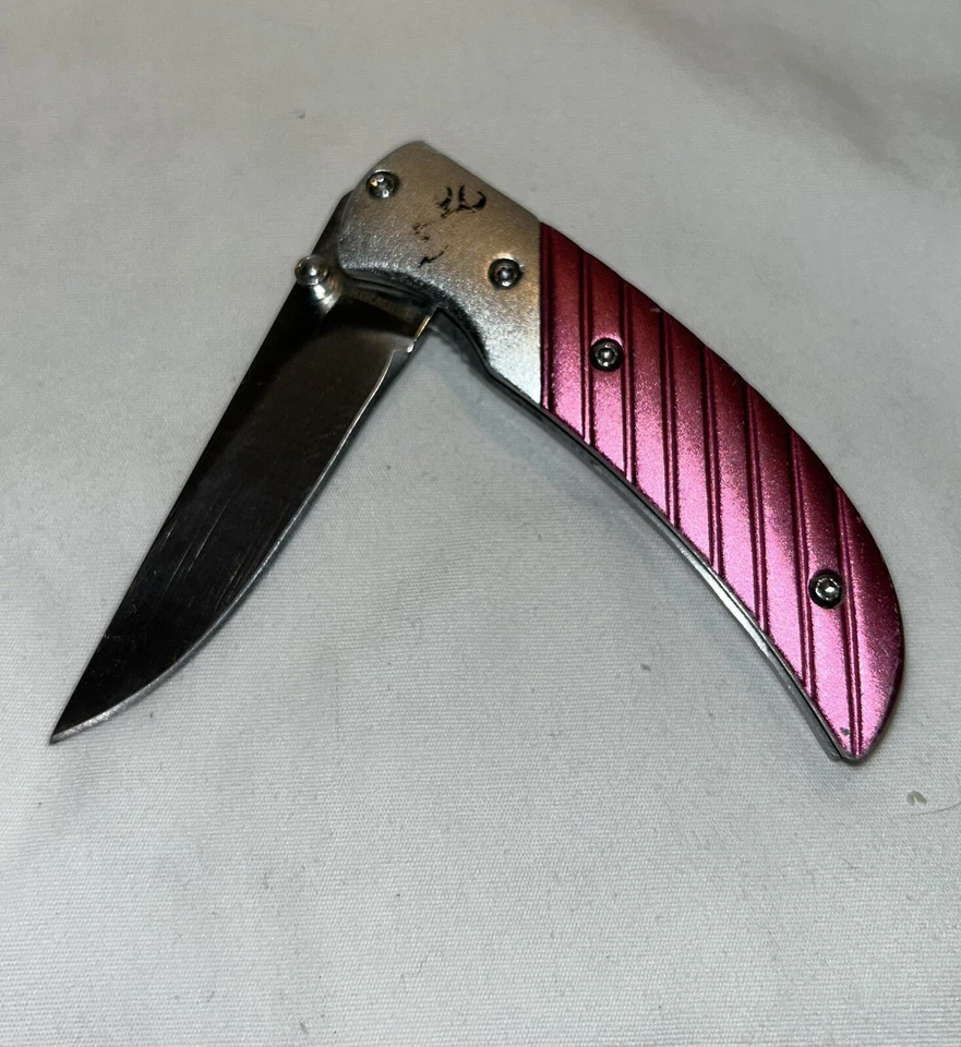Cuchillo de Bolsillo Plegable Browning Modelo 5622 Prism II Forro Bloqueo Borde Liso Rosa SS Foto 3 de 4