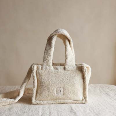 The Mini Cloud Terry Tote Bag in Natural