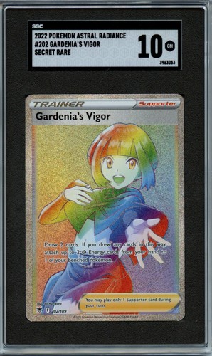 2022 Pokemon Gardenia’s Vigor Secret Rare SGC 10