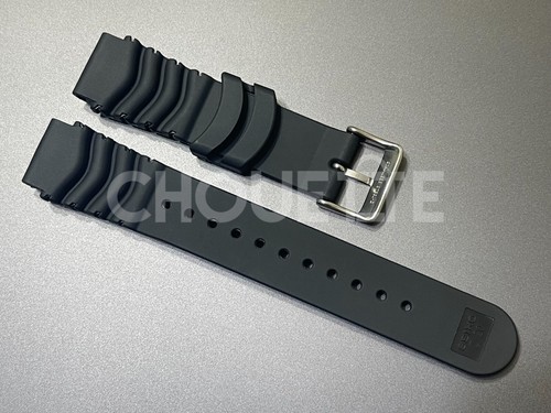 Seiko Z20 4KR3JZR 4KR3JZ Black Rubber Divers 20mm Watch Strap for SKA371 SRP043 - Picture 2 of 11