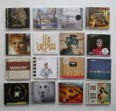 CD Collection Faithless David Bowie Dario G Underworld Mike Oldfield x 16