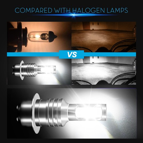 2PC SUPER LED Headlight Bulbs for Kawasaki KLF300C Bayou 4x4 1989-2003 A-3603BP - Picture 12 of 18