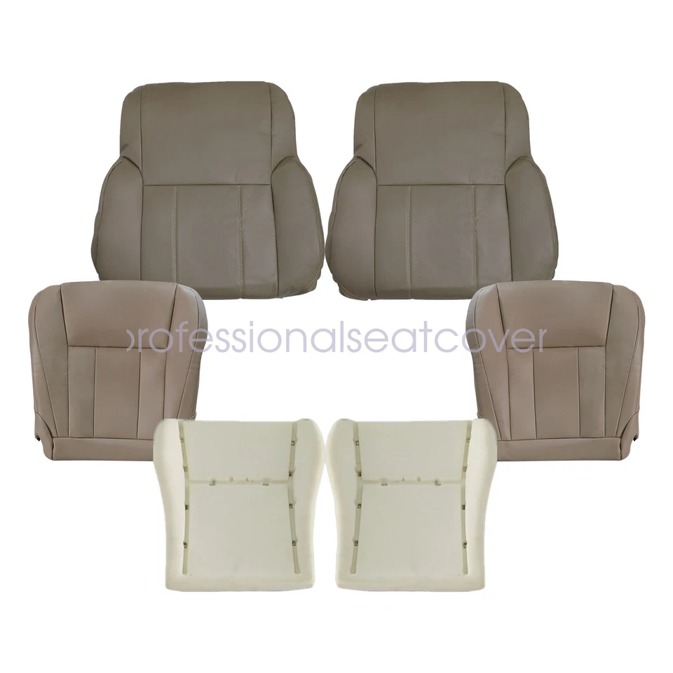Funda de asiento de cuero y cojín de espuma para conductor + pasajero Toyota 4Runner 1996-02 Foto 4 de 4