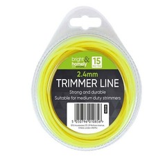 Garden Strimmer Trimmer Line Cord Nylon Universal Garden Grass Wire 2.4mm x 15m 0.27 per metre