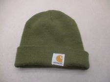 Carhartt One Size Kids Unisex Olive Stretch Winter Knitted Beanie Hat 7L