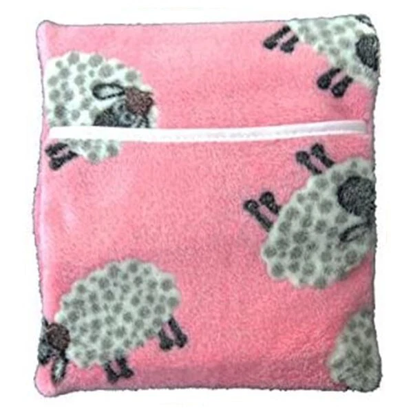 Hotties Microwave hot water bottle - Gorgeous Fleece Sheep (Pink)
