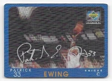 PATRICK EWING 1997-98 Upper Deck Diamond Vision Signature Moves #S18 Knicks HOF