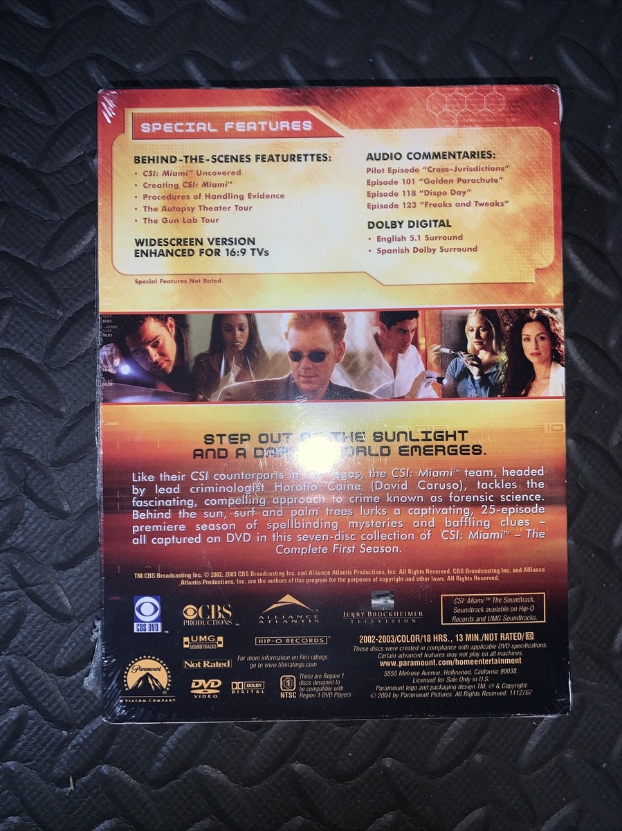 CSI: Miami: Season 1 DVD Set 97368796645| eBay