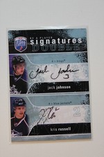 07-08 BAP Signature Jack Johnson & Kris Russell RC AUTO BV 20.00 NICE