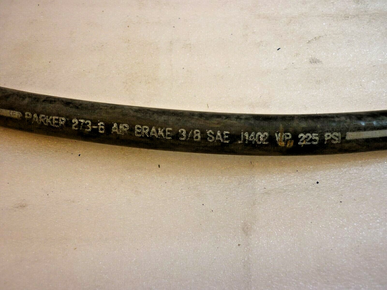 Parker 2736 Air Brake Hose 3/8 SAE 225 PSI 20" in Length, pn 2736 eBay