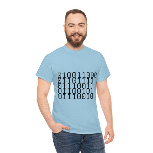 Unisex Heavy Cotton Tee Binary for LOSER and Loser on back of shirt - Bild 96 von 145
