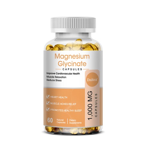 Magnesium Glycinate1000mg 30 to 120 Capsules for Muscle, Sleep, Leg Cramp, Heart - Picture 11 of 12