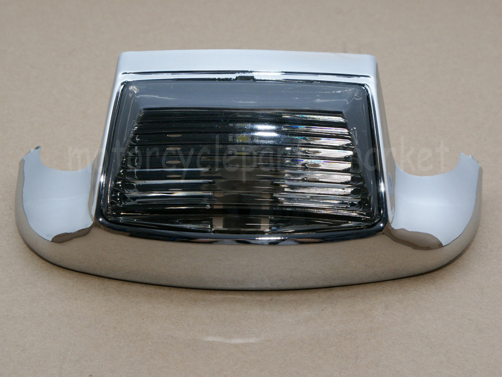 Chrome Front Fender Tip Light For Harley FLHTCU Heritage Softail FLSTC FLHT Electra Glide