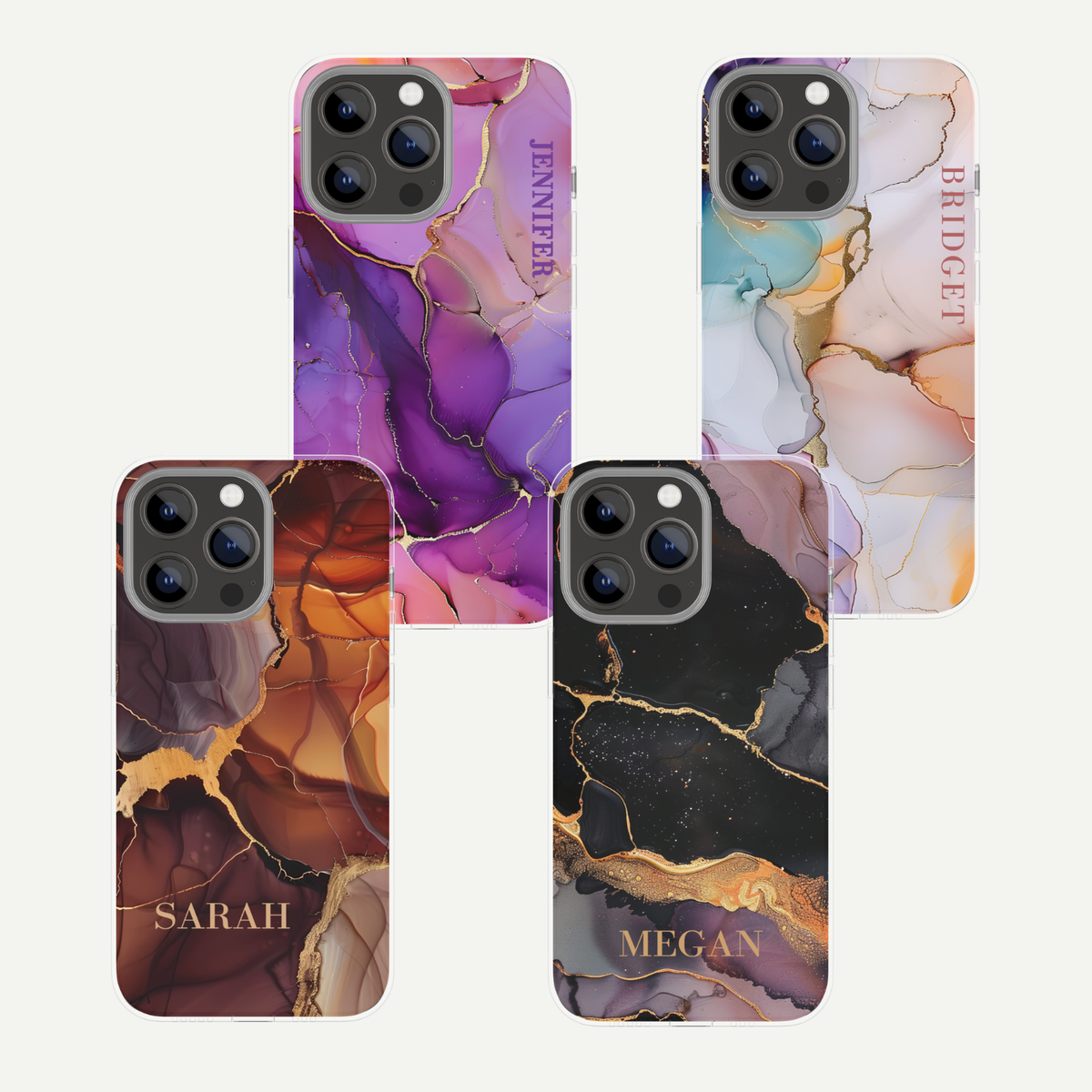 Personalized Custom Tough Phone Case for iPhone and Samsung Galaxy Phones