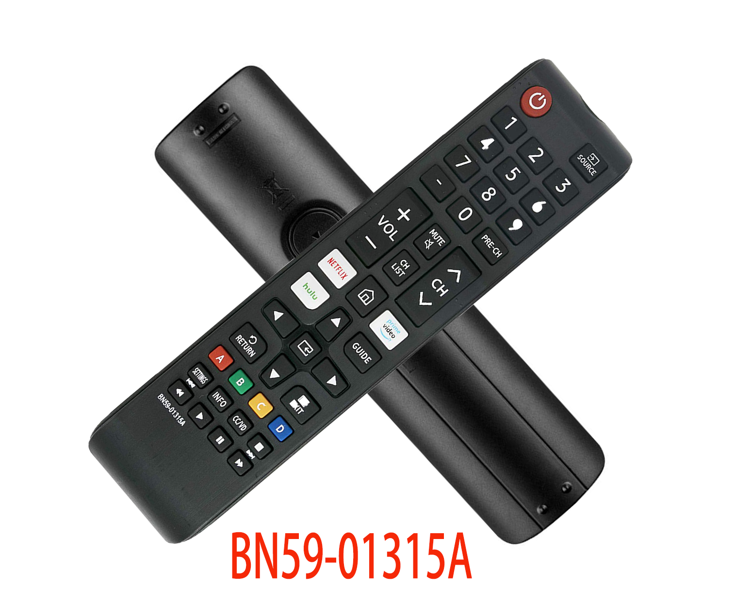 Samsung TV Replace Remote BN59-01315A with NETFLIX hulu prime video BN5901315A