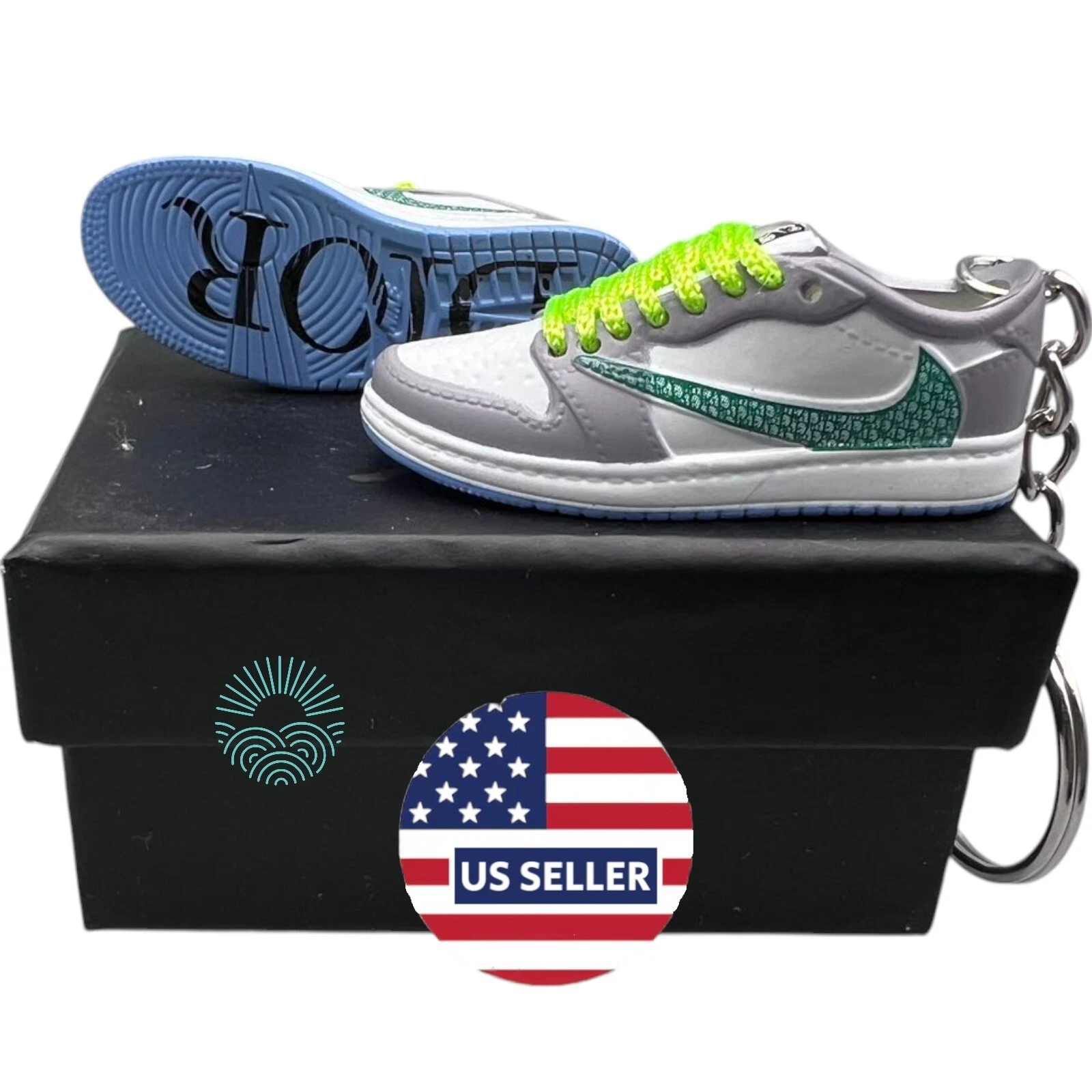Porte clés Chaussures Mini Jordan / AJ Sneaker Trainer Keyrings   Mini Porte clés Chaussures 3D