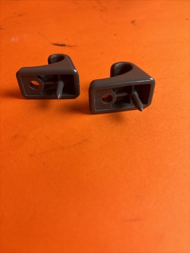 89 90 91 92 Toyota Supra OEM Visor Hooks Pair Grey Rare mk3 - Picture 2 of 5