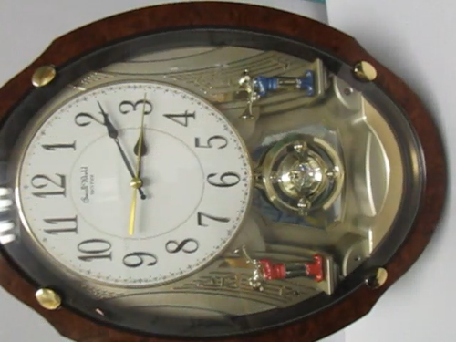 RHYTHM Small World Musical Clock tested see video size 15.5" x 11.5" x 3" - Video 1 of 1