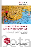 Lambert M. Surhone (U. A.) | United Nations General Assembly Resolution 505