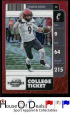 2022 Panini Chronicles Draft Picks #4 Desmond Ridder Contenders Optic Red card