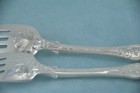 2 Tiffany English King Sterling Silver 6" Pastry Fork No Monogram — photo 7