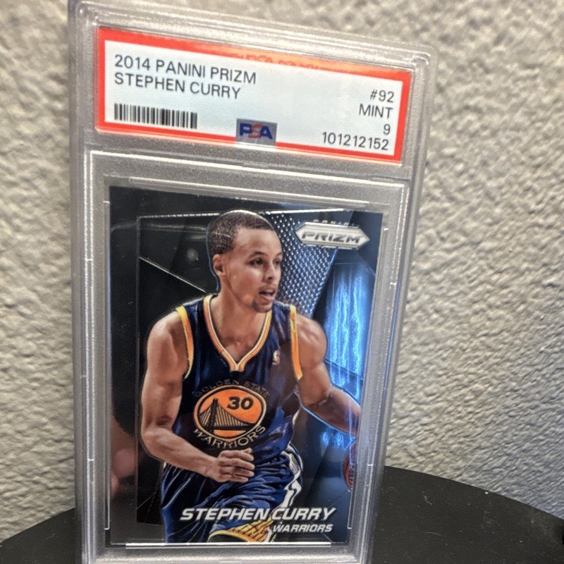 Panini 2014-15 Prizm Stephen Curry #92 PSA 9 Golden State Warriors